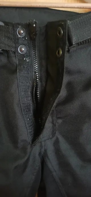 Pantalón Moto Cordura Mujer Negro/Rosa