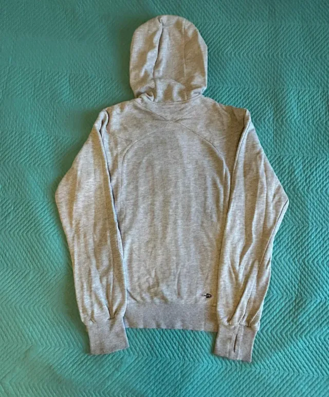 Felpa Adidas Grigia con Zip e Cappuccio