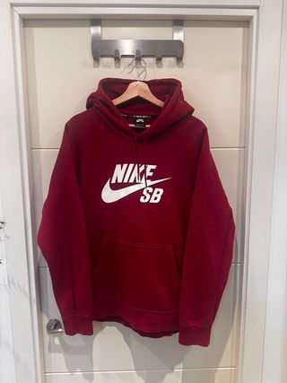 Sudadera Nike SB roja/granate - Talla L