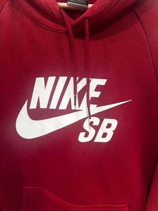 Sudadera Nike SB roja/granate - Talla L