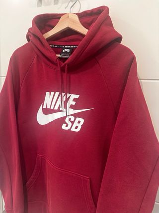 Sudadera Nike SB roja/granate - Talla L