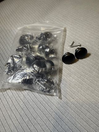 Pomos Tiradores Negros 20 unidades