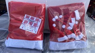 Set Copri sedie e Portaposate Natalizio