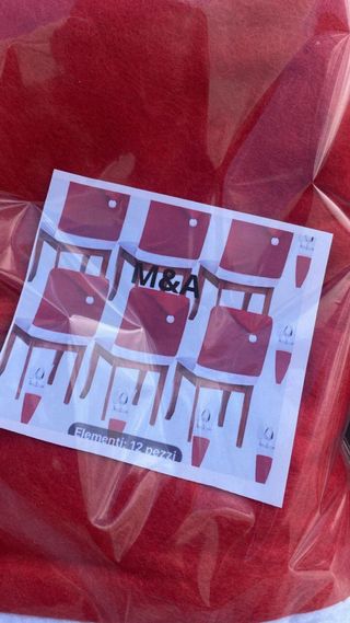 Set Copri sedie e Portaposate Natalizio