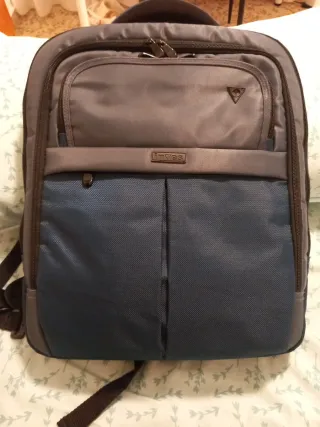 Mochila Portátil Inves Gris y Azul