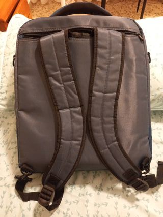 Mochila Portátil Inves Gris y Azul