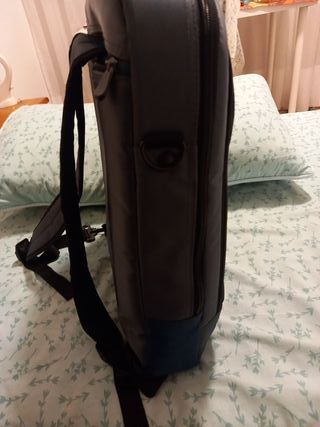 Mochila Portátil Inves Gris y Azul
