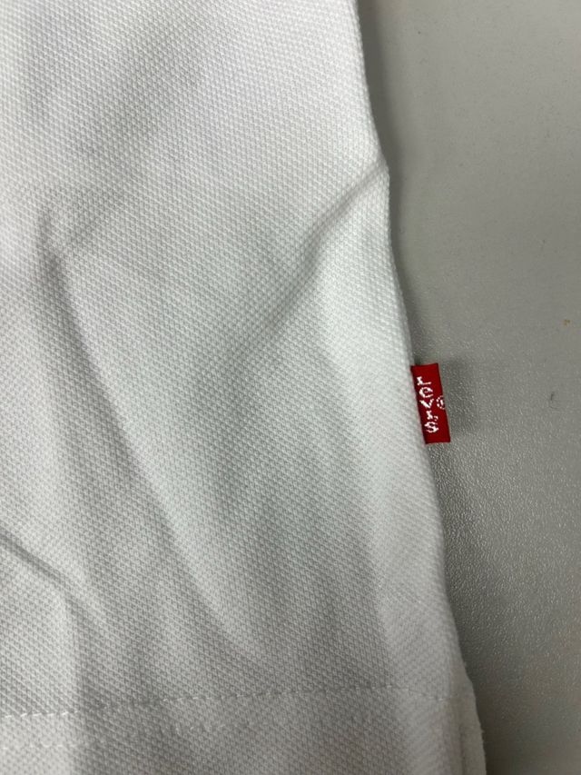 Polo Levis niño manga corta blanco