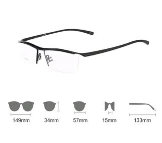 Gafas de titanio graduadas personalizadas 