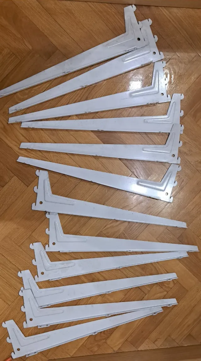 12 Soportes Estantería Cremallera