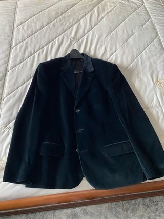 Chaqueta de terciopelo negra
