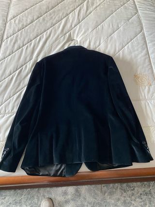 Chaqueta de terciopelo negra