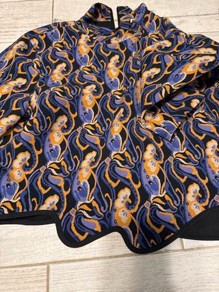 Conjunto Zara Top y Falda Estampado Pulpo