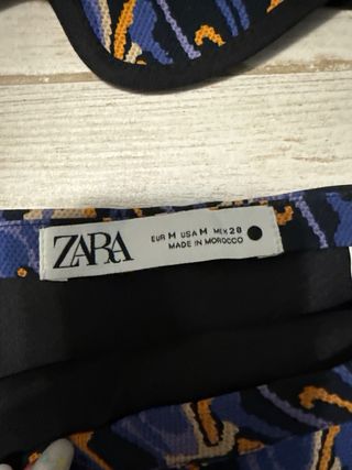 Conjunto Zara Top y Falda Estampado Pulpo