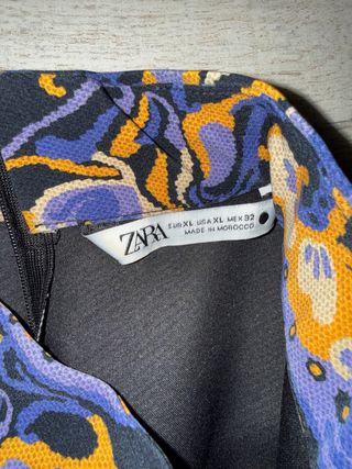Conjunto Zara Top y Falda Estampado Pulpo