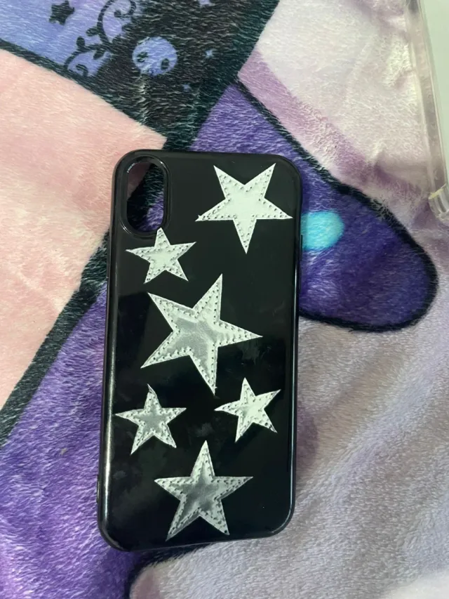 Funda iPhone X de espejo y estrellas