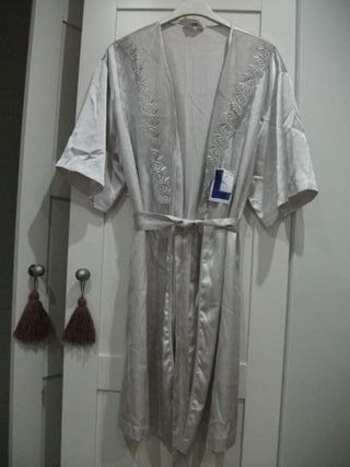 Juego Camisón y bata, bata acolchada, bata raso