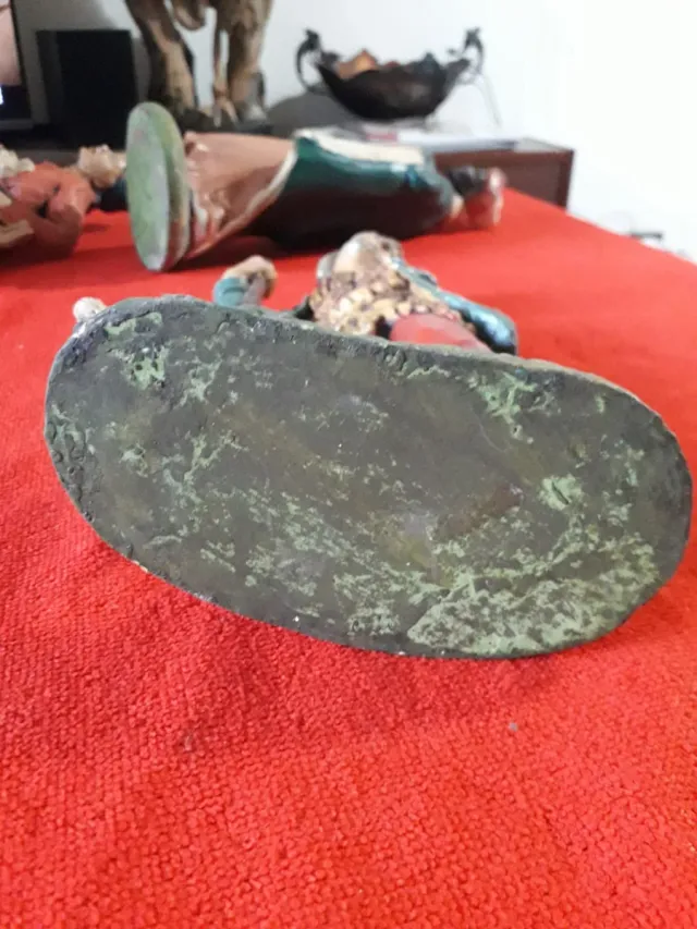 Statua di pastore in gesso, primi '900