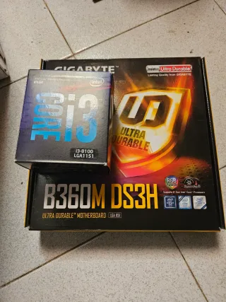 Placa Base Gigabyte i3 8100 + 16GB RAM
