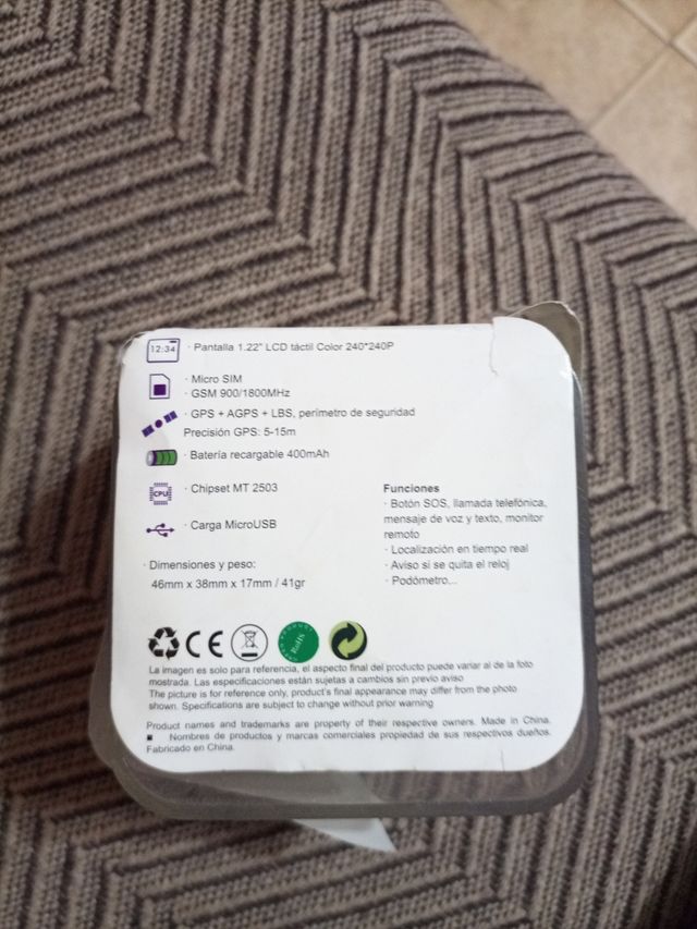 Reloj Inteligente Oleotec Way GPS Niños Negro