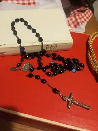 Lote objetos religiosos antiguos