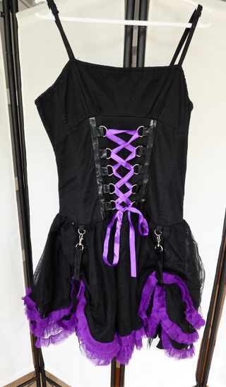 Disfraz Gótico Bruja Negro y Morado
