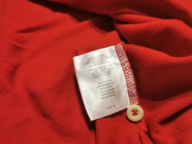 Polo Gant rojo talla S