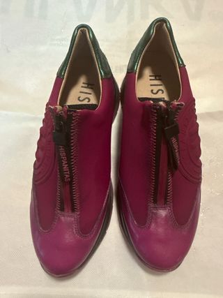 Zapatillas Hispanitas Moradas y Verdes 