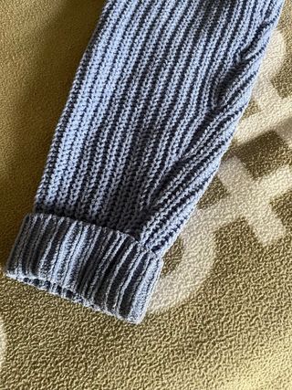 Jersey corto azul tejido