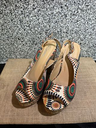 Zapatos Ochenteros Plataforma Multicolor