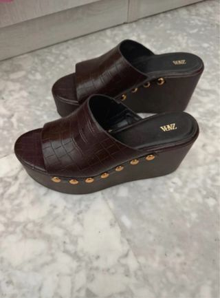 Cuñas Zara Marrones