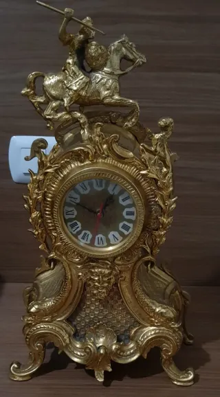 Reloj de sobremesa bronce portugués