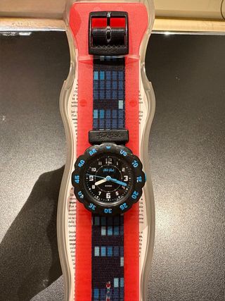 Reloj Flik Flak niño negro y azul