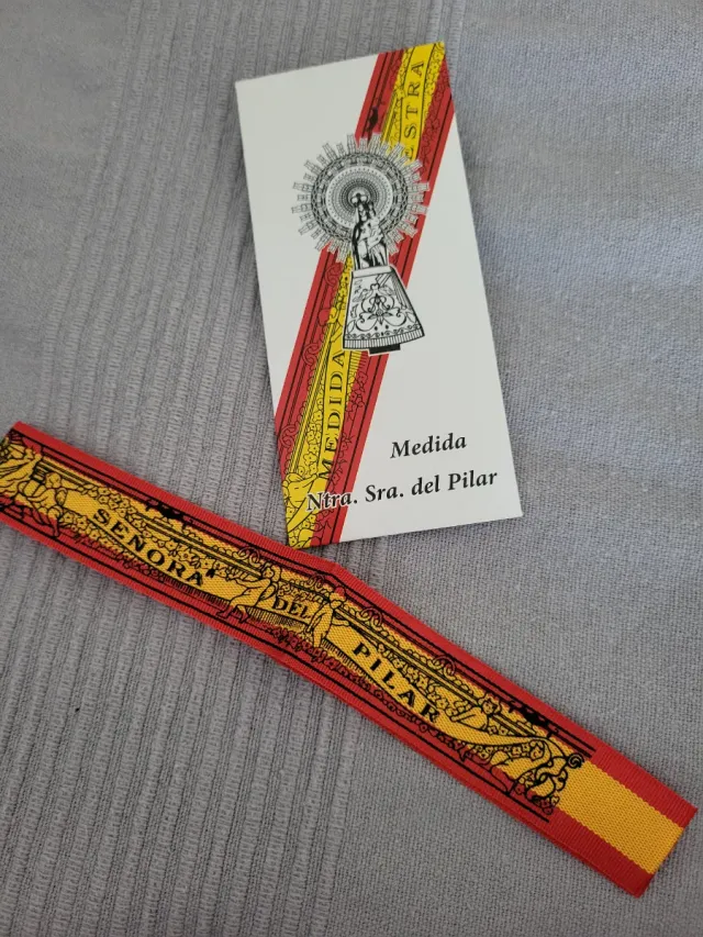 Cinta Medida Virgen del Pilar bandera de España