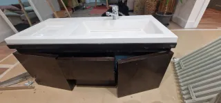Mueble de baño madera maciza