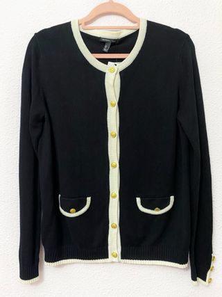 Chaqueta Mango Negra y Blanca