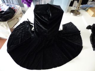 Disfraz Bruja Negro/Blanco Talla Única