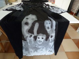 Disfraz Bruja Negro/Blanco Talla Única