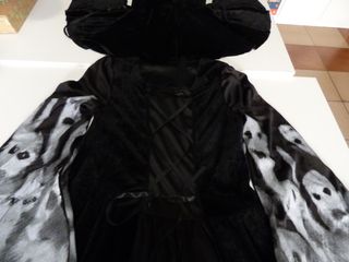 Disfraz Bruja Negro/Blanco Talla Única