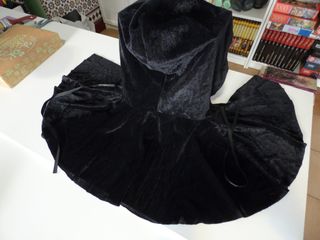 Disfraz Bruja Negro/Blanco Talla Única
