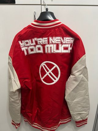 Giacca college bomber KOYYE rossa taglia M