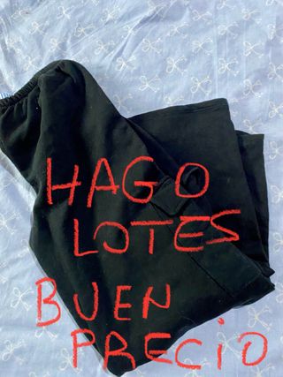 Pantalón de felpa negro