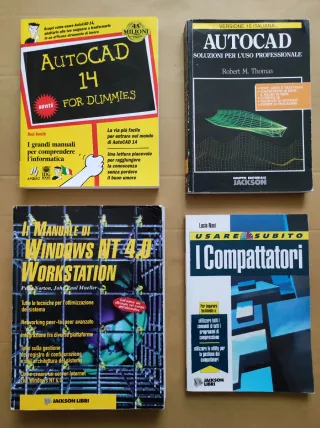 Lotto 12 manuali informatici vintage anni '90