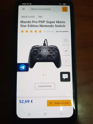 Mando Pro PDP Mario Star Nintendo Switch