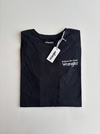 Camiseta Wrangler Negra Mujer Talla M