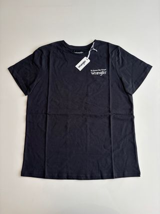 Camiseta Wrangler Negra Mujer Talla M