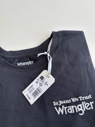 Camiseta Wrangler Negra Mujer Talla M