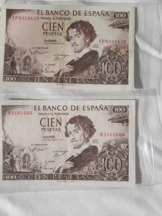 Billete 100 Pesetas España 1965