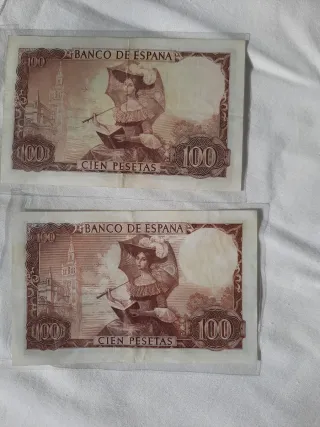 Billete 100 Pesetas España 1965