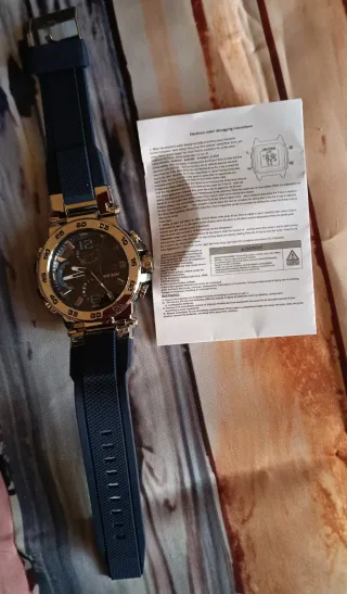 Reloj Deportivo Azul Marino Nuevo
